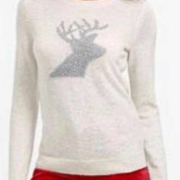 Talbots sparkle reindeer sweater. NWOT. Retsil‎ 125 - Picture 1 of 4